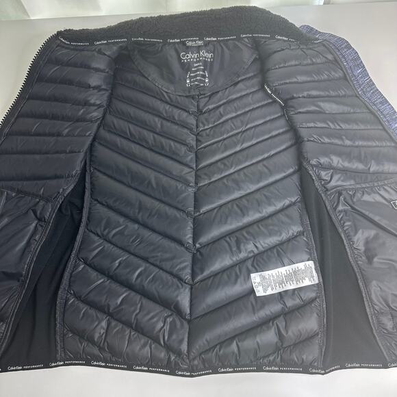 Calvin Klein Performance Quilted Puffer Down Full Zip Vest Womens Size Small S - Picture 9 of 11